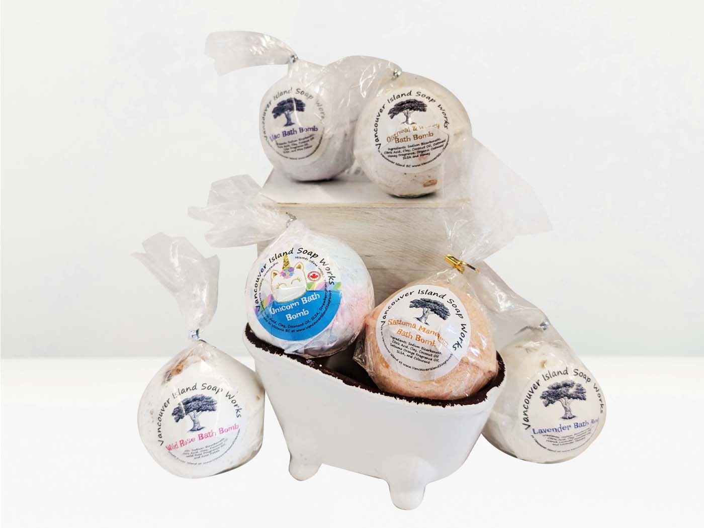 Bath bomb from Vancouver Island Soap Works