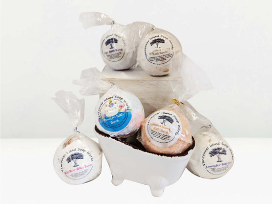 Bath bomb from Vancouver Island Soap Works